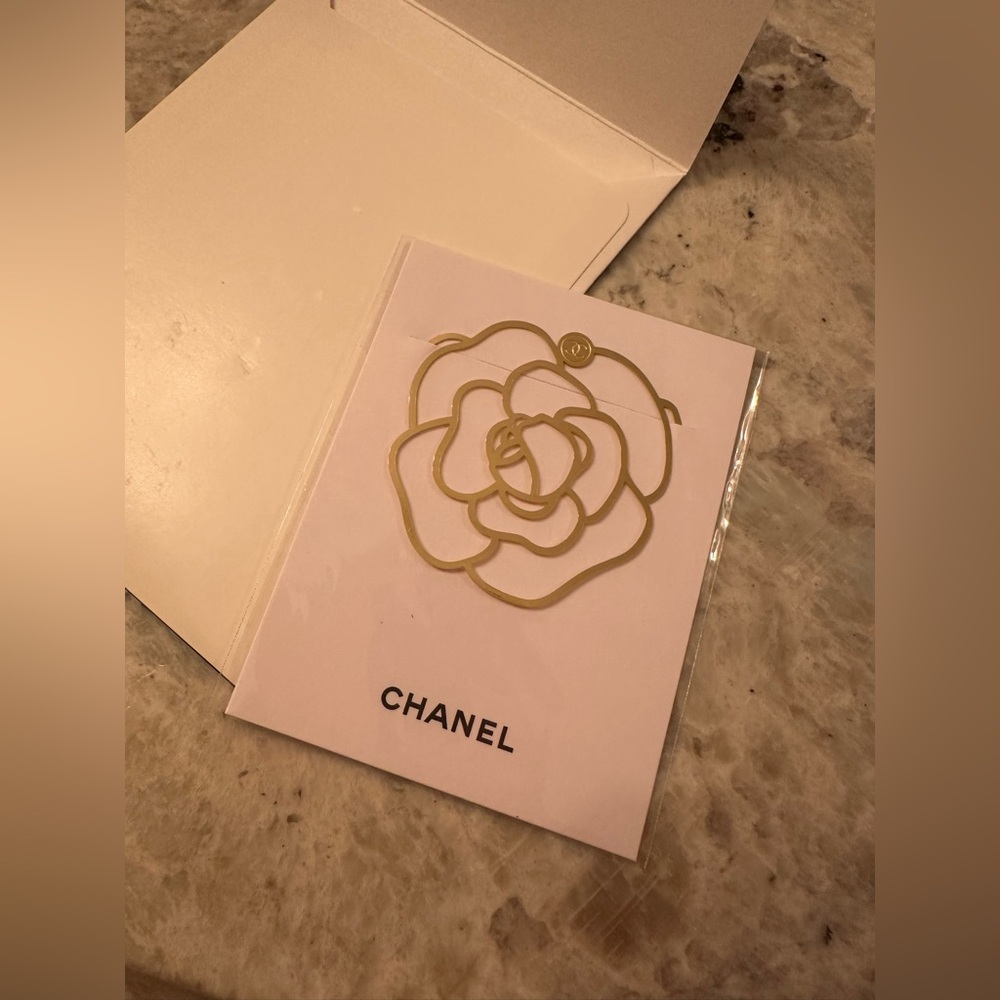 NIB Chanel Novelty Camellia bookmark